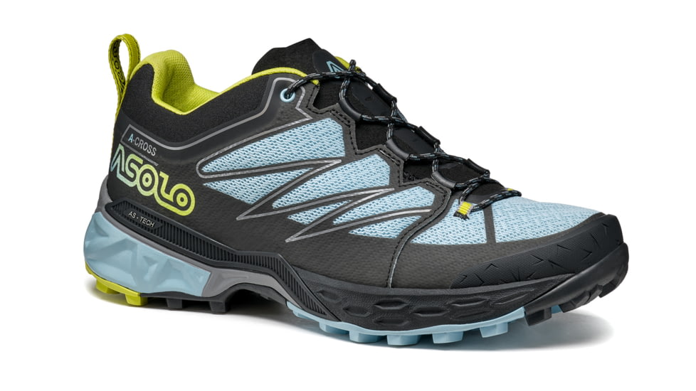Asolo Softrock ML Hiking Boots - Womens, Black/Celadon/Safety Yellow, 6, A40051-049-060