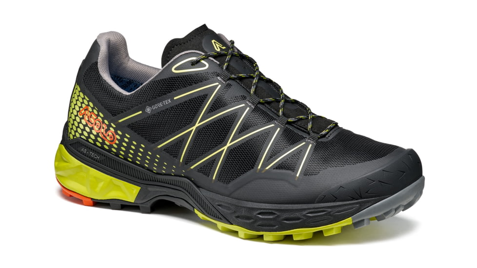 Asolo Tahoe GTX Hiking A-Fast Shoes - Mens, Black/Safety Yellow, 12, A40054-056-120