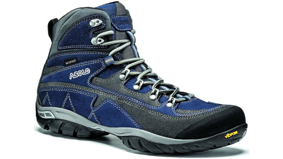 Asolo Zion WP Hiking Boot - Men's-Graphite/Blue-Medium-13