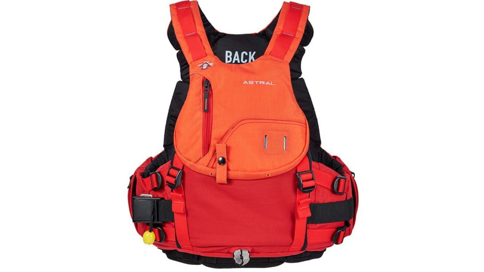 Astral Indus Life Jacket, Red Orange, Small/Medium, PFDINU-331-501