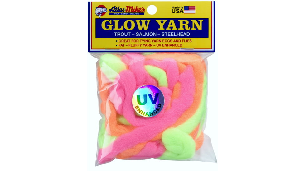 Atlas-Mike's UV Glow Yarn, 12ft, Assorted, 77008