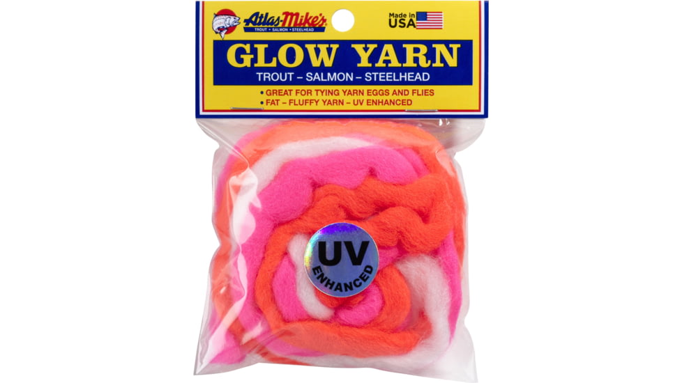 Atlas-Mike's UV Glow Yarn, 12ft, Rainbow, 77004