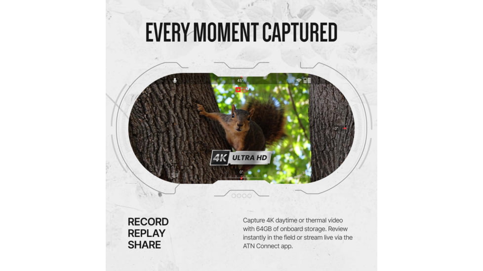 ATN Binox 6 Dual Multispectral 6-48x25mm Thermal Imaging Binocular w/Built-in Laser Rangefinder, 50 Hz, 256x192, Black, MSBNB6225A