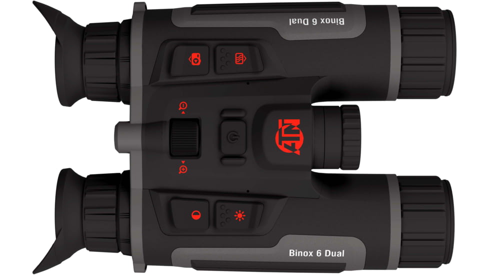 ATN Binox 6 Dual Multispectral 6-48x25mm Thermal Imaging Binocular w/Built-in Laser Rangefinder, 50 Hz, 256x192, Black, MSBNB6225A