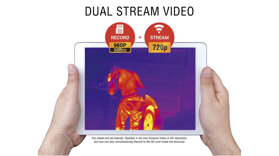 ATN Binox-4T 384-1.25-5x Thermal Binocular, Black / Grey, TIBNBX4381L