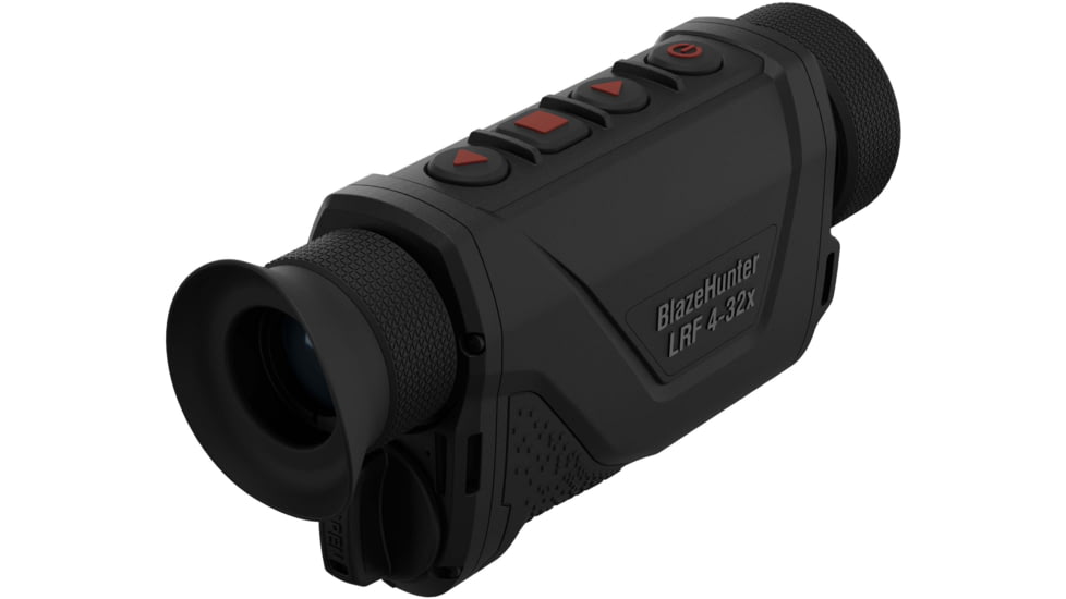 ATN BlazeHunter Pro 4-32x35mm Thermal Monocular w/Built-in Laser Rangefinder, 50 Hz, 384x288, Black, TIMNBLH335LRF