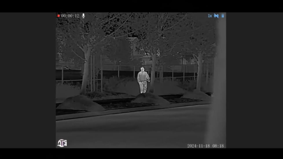 ATN BlazeHunter Pro 4-32x35mm Thermal Monocular w/Built-in Laser Rangefinder, 50 Hz, 384x288, Black, TIMNBLH335LRF