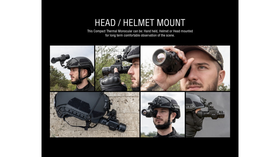 ATN ODIN LT 320 3-6x25mm Compact Thermal Monocular, Black, TIMNODN325X