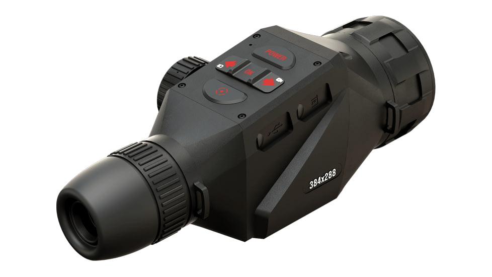 ATN OTS 4T, 1.25-5x, 384x288, Thermal Viewer w/ Full HD Video rec, WiFi, Smooth zoom, iOS/Android Controlling App, Black, TIMNO4381A