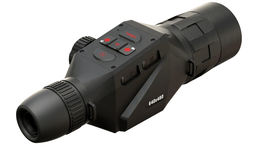 ATN OTS 4T, 4-40x, 640x480, Thermal Viewer w/ Full HD Video rec, WiFi, Smooth zoom, iOS/Android Controlling App, Black, TIMNO4644A