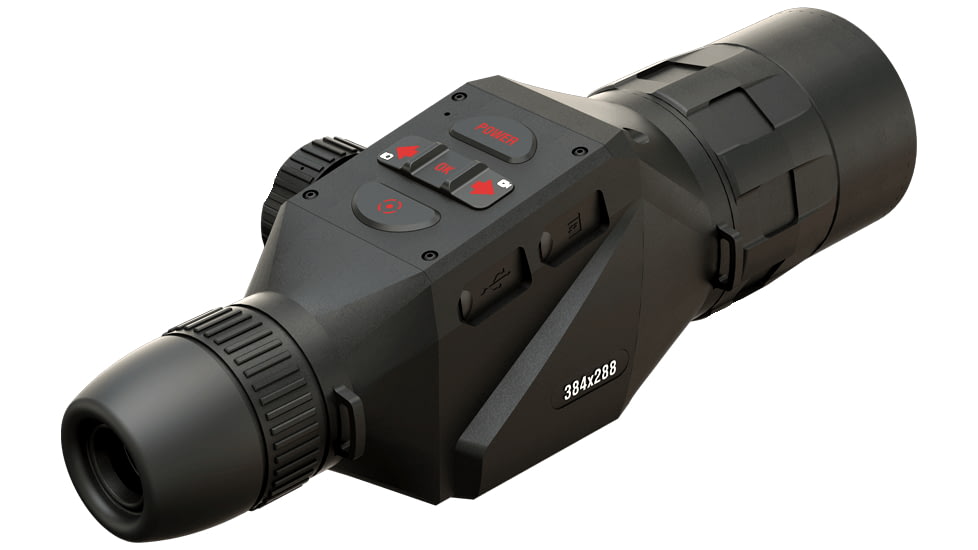 ATN OTS 4T, 7-28x, 384x288, Thermal Viewer w/ Full HD Video rec, WiFi, Smooth zoom, iOS/Android Controlling App, Black, TIMNO4387A