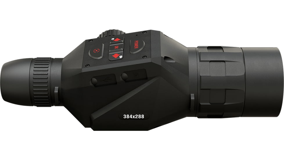 ATN OTS 4T, 7-28x, 384x288, Thermal Viewer w/ Full HD Video rec, WiFi, Smooth zoom, iOS/Android Controlling App, Black, TIMNO4387A