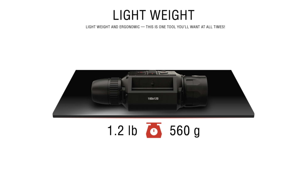 ATN OTS LT 160 3-6x Thermal Viewer, 25mm, 160x120, Black, TIMNOLT136X
