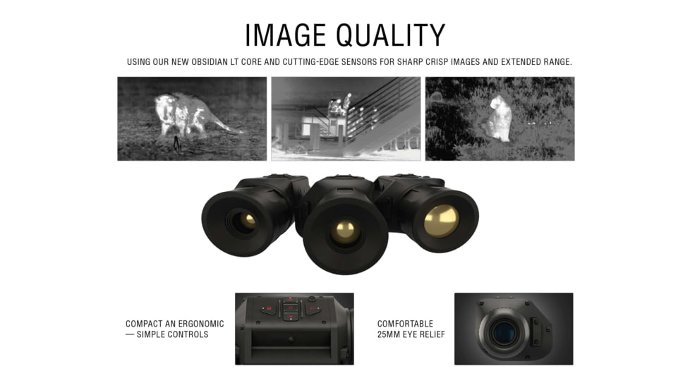 ATN OTS LT 320 6-12x Thermal Viewer, 25mm, 320x240, Black, TIMNOLT350X