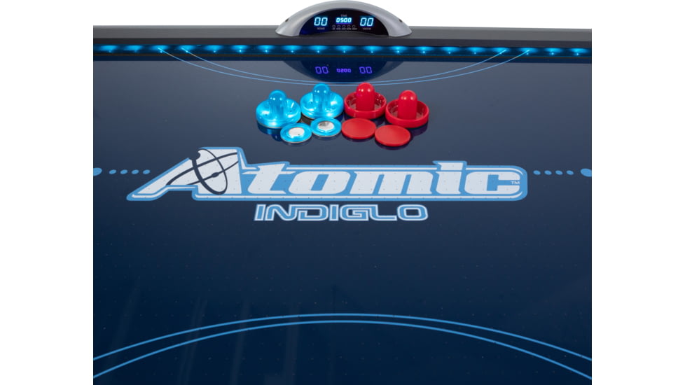 Atomic 90in Indiglo LED Air Hockey Table, Black, G04801W