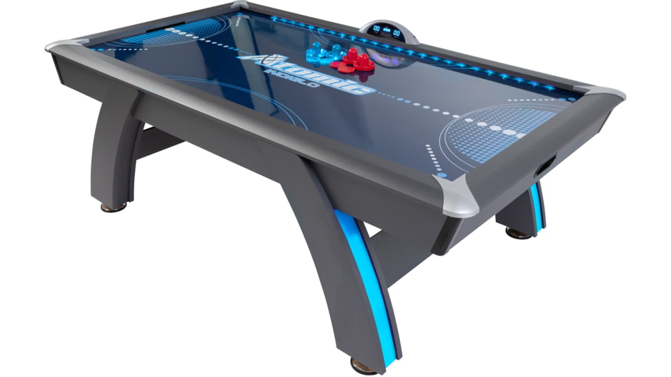 Atomic 90in Indiglo LED Air Hockey Table, Black, G04801W