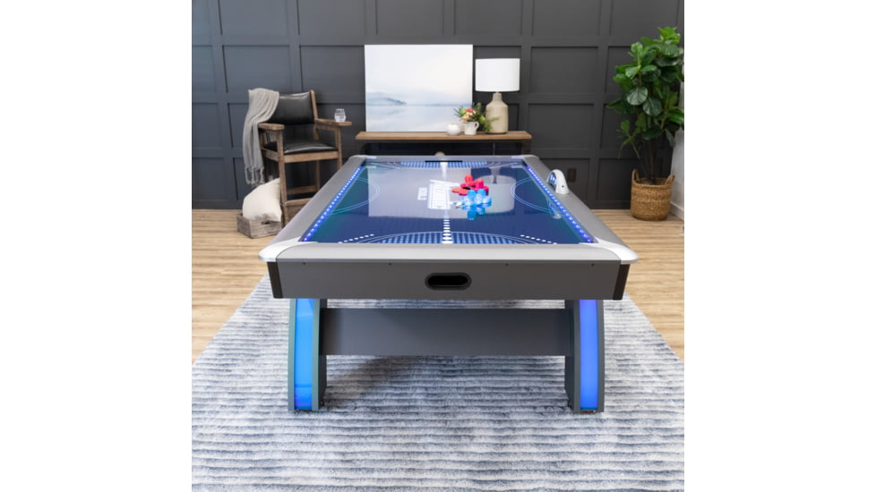 Atomic 90in Indiglo LED Air Hockey Table, Black, G04801W