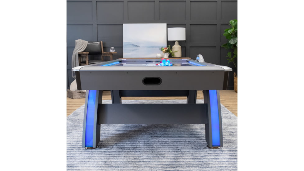 Atomic 90in Indiglo LED Air Hockey Table, Black, G04801W