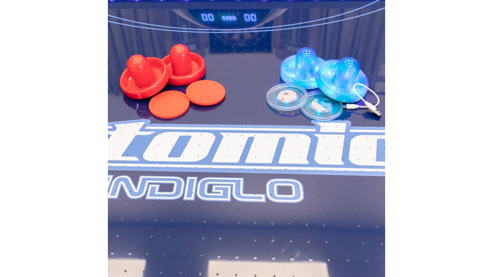 Atomic 90in Indiglo LED Air Hockey Table, Black, G04801W