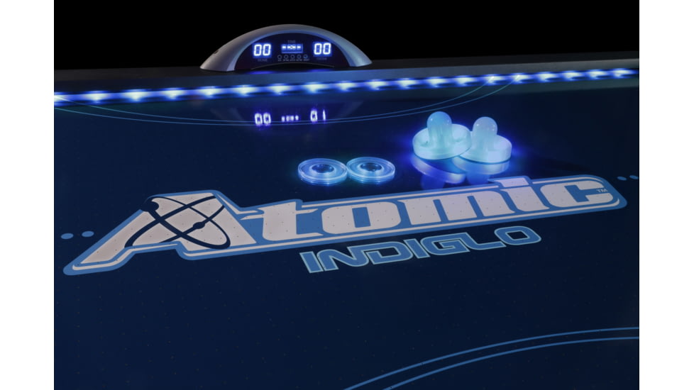 Atomic 90in Indiglo LED Air Hockey Table, Black, G04801W