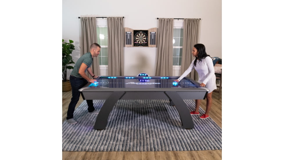 Atomic 90in Indiglo LED Air Hockey Table, Black, G04801W