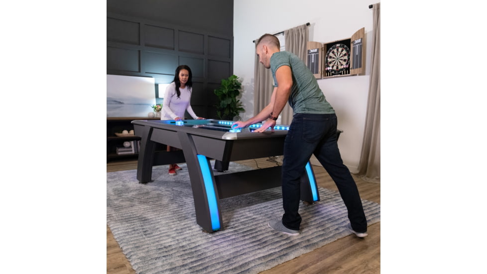 Atomic 90in Indiglo LED Air Hockey Table, Black, G04801W