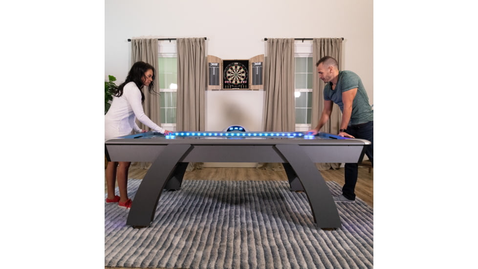 Atomic 90in Indiglo LED Air Hockey Table, Black, G04801W