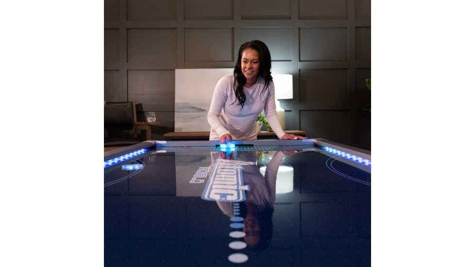 Atomic 90in Indiglo LED Air Hockey Table, Black, G04801W