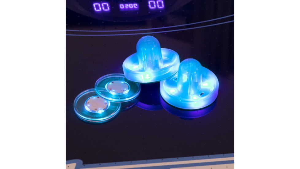 Atomic 90in Indiglo LED Air Hockey Table, Black, G04801W