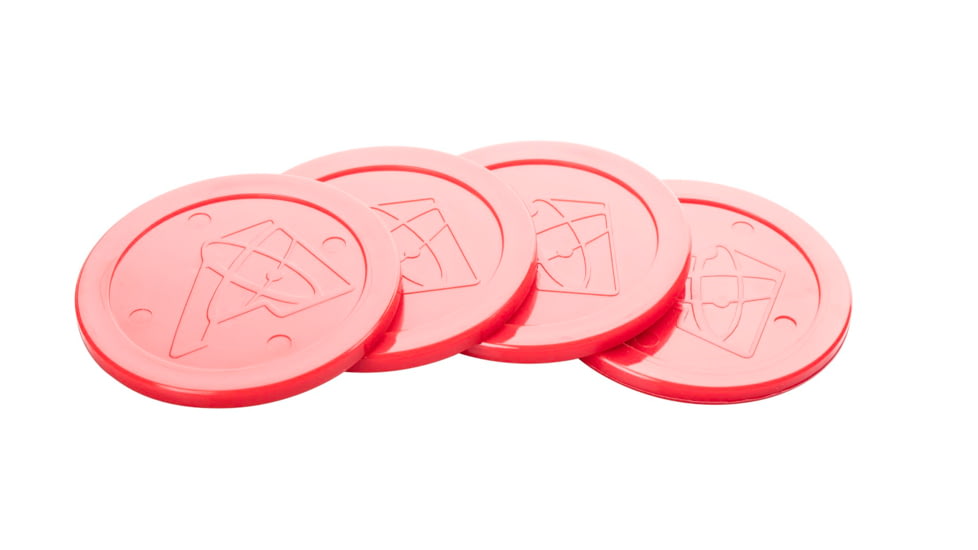 Atomic Air Hockey Premium Pucks, 4 pack, Red, P0275