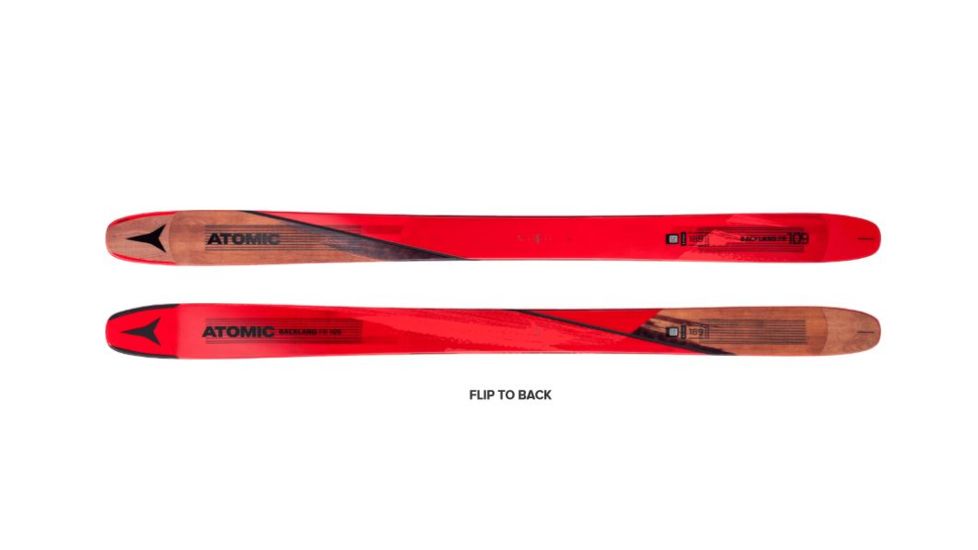 Atomic Backland Fr 109 Skis, Red/Brown, 189, AA0026644189