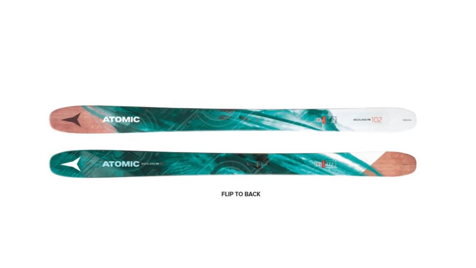 Atomic Backland Wmn Fr 102 Skis, Dark Mint Ice/White, 156, AA0026624156