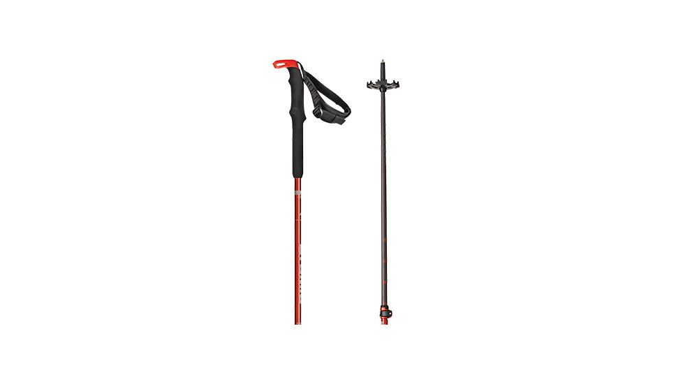 Atomic BCT Touring Carbon SQS Ski Poles, Red/Grey, AJ5005456001