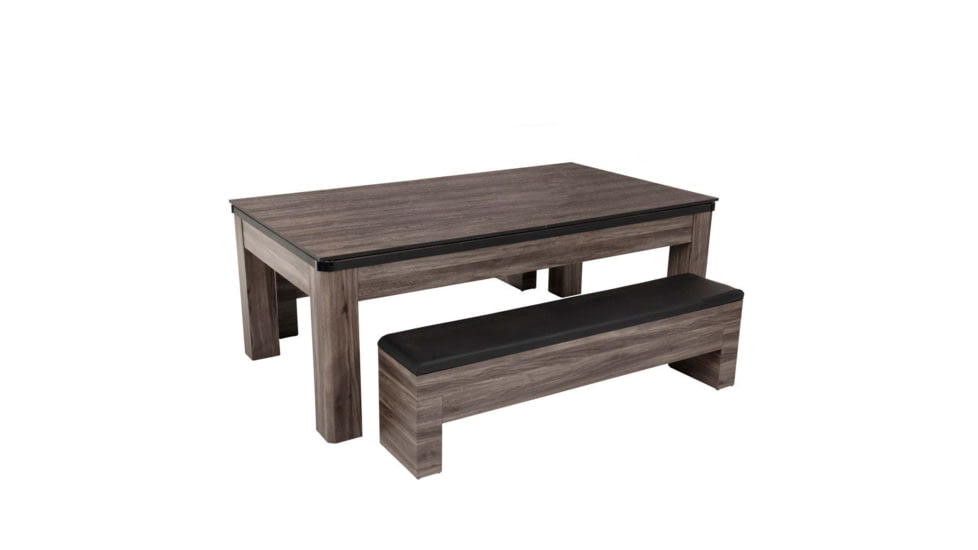 Atomic Hampton 3-In-1 Combo Game Table Billiards, Ping Pong, Dining, Grey wood grain, G05302W