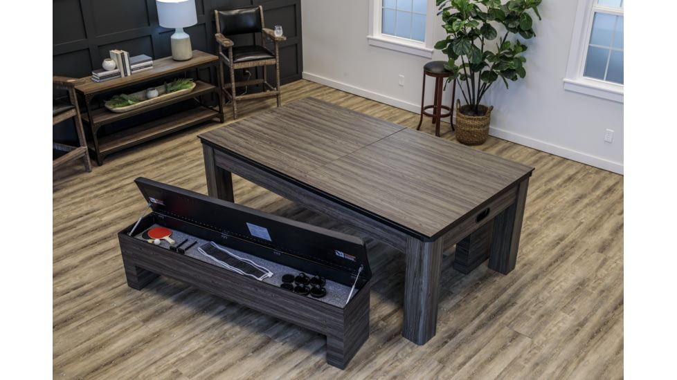 Atomic NorthPort 3-in-1 Dining/Air Hockey/TT Table, Woodgrain, G05305W