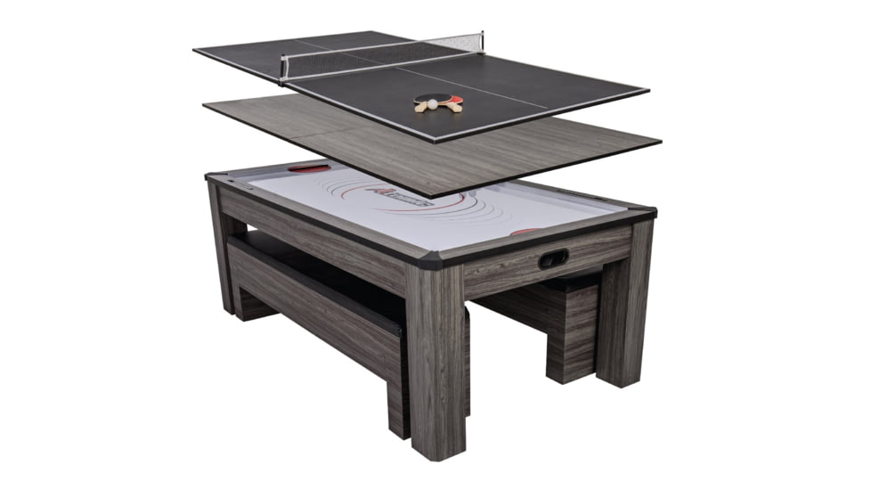 Atomic NorthPort 3-in-1 Dining/Air Hockey/TT Table, Woodgrain, G05305W