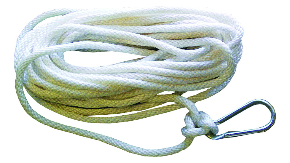 Attwood Marine Anchor Line Wht Twis Nylon w/Hook 3/8inx50ft, 11707-7