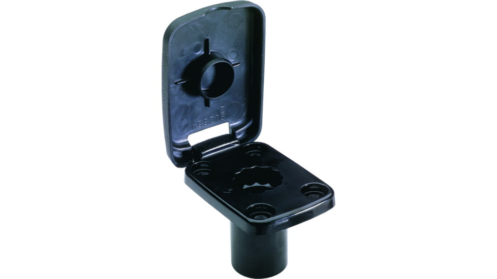 Attwood Marine Attwood Flush Mnt with Cover For Pro Series Rod Holder, Black, 5022-7