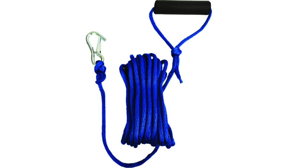 Attwood Marine Attwood Launch Line 5/16in x 30ft w/Snap Hook &amp; Foam Grip, Black, 11732-7
