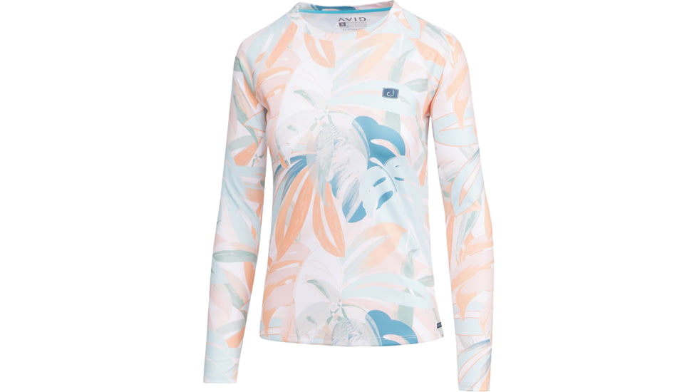 AVID Sportswear Beachwood Avidry Long Sleeve Shirt - Womens, Sanibel Peach, Medium, WK12404SNPMD