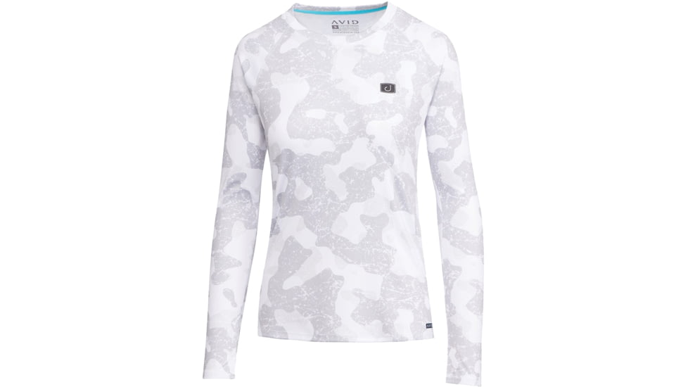 AVID Sportswear Beachwood Avidry Long Sleeve Shirt - Womens, Shelter White, Small/Medium, WK12404SHWSM
