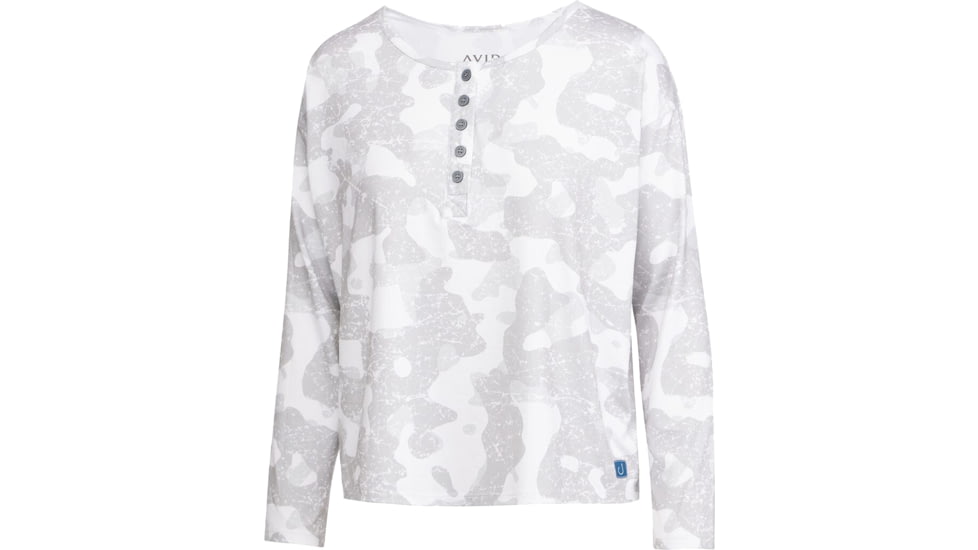 AVID Sportswear Haven Pacifico Henley Shirt - Womens, Shelter White, Medium, WK12405SHWMD