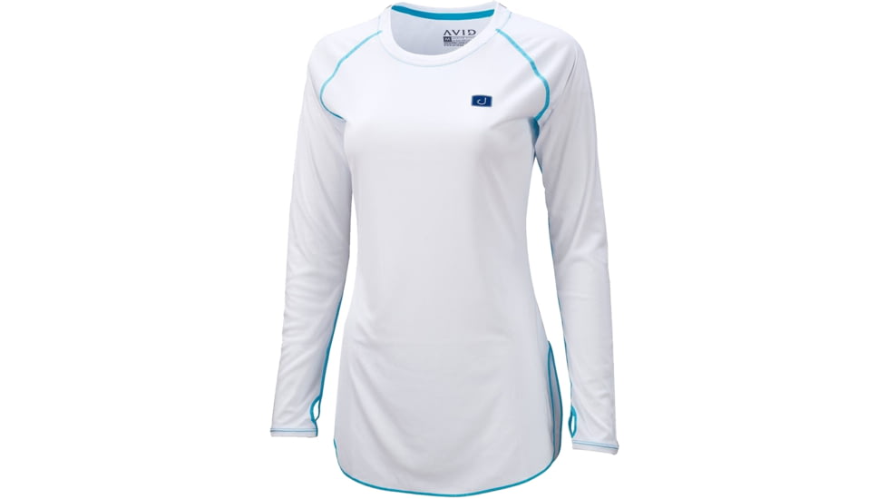 AVID Sportswear Inlet Avidry Crew - Womens, White, Extra Small, WK12101WHTXS