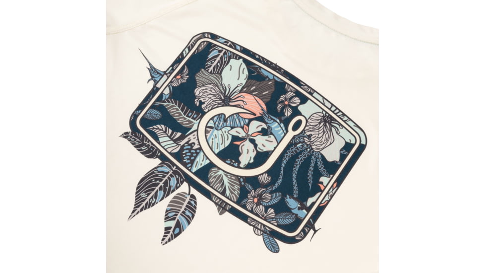 AVID Sportswear Islamorada Icon Avidry Long Sleeve Shirt - Womens, Bone, Extra Small, WK32406BONXS