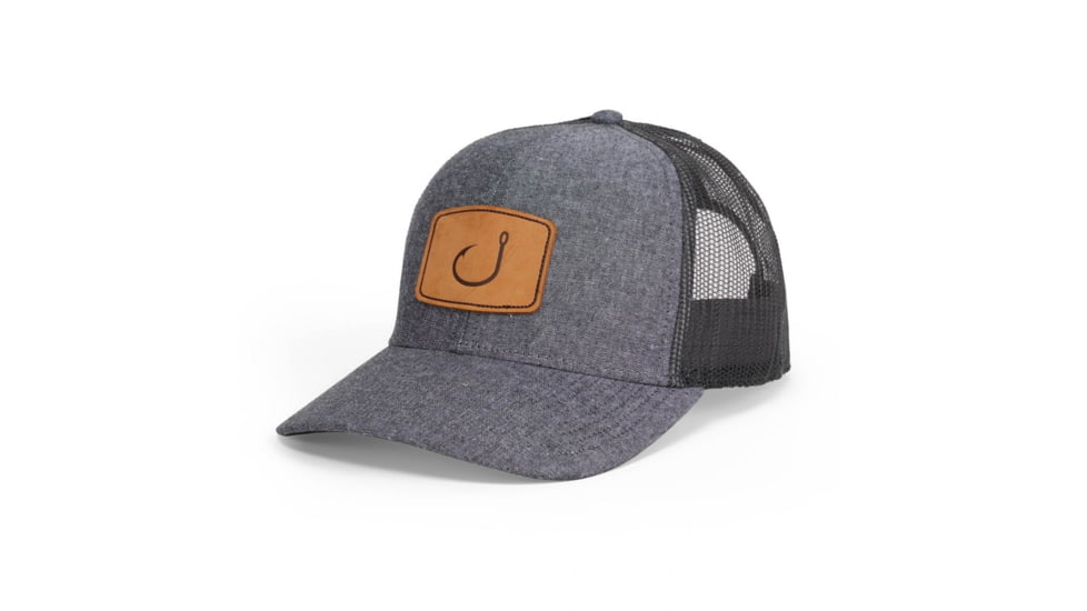 AVID Sportswear Layday Trucker Hat - Mens, Black Chambray, One Size, MH12408CBKOS