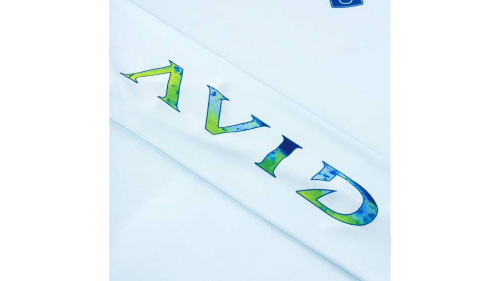 AVID Sportswear Mahi Hook Avidry Long Sleeve Shirt - Mens, Ice Blue, Large, MK12420IBLLG