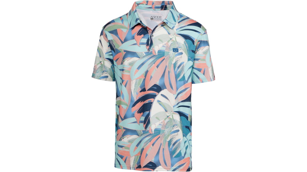 AVID Sportswear Sanibel Pacifico Performance Polo - Mens, Blue, 2XL, MK12421BLU2X