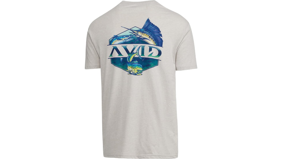 AVID Sportswear Slammed T-Shirt - Mens, Heather Silver, Small/Medium, MT12401HSVSM