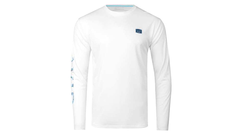 AVID Sportswear Sportsman Icon Avidry Long Sleeve Shirt - Mens, White, Extra Large, MK32432WHTXL