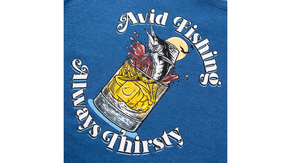 AVID Sportswear Still Thirsty T-Shirt - Mens, Heather Blue, Extra Large, MT12410HBUXL